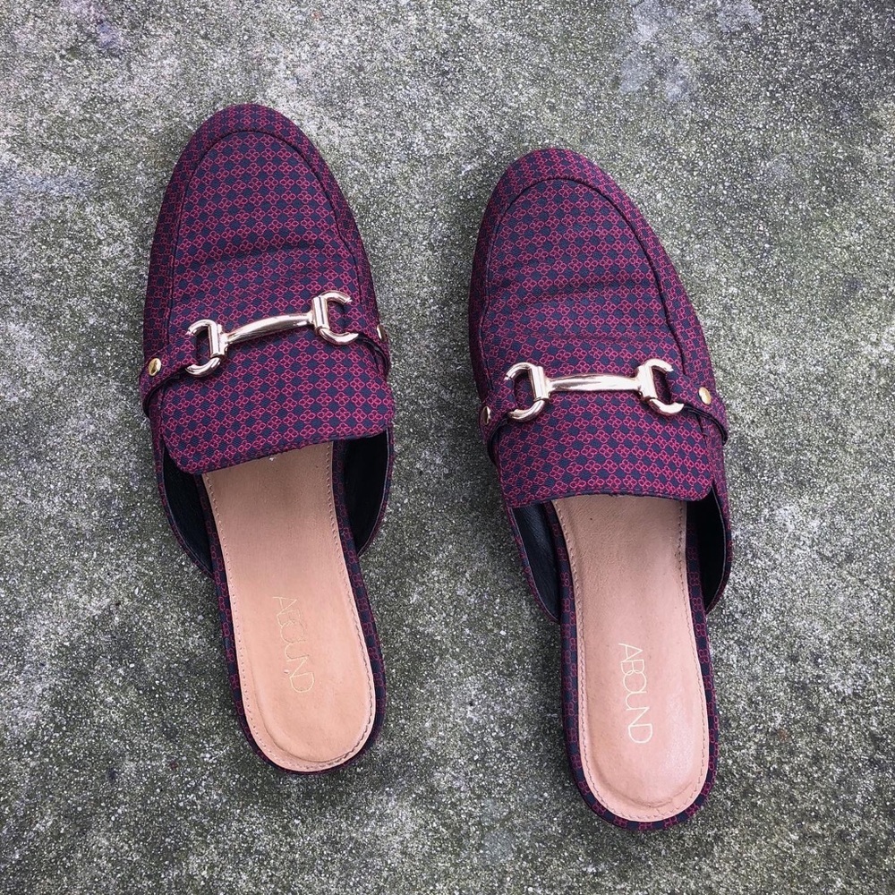 Abound Patterned Slip On Mules